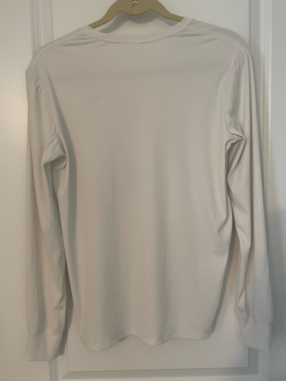 Zyia White Primo Ribbed Long Sleeve T sz M - Picture 4 of 5
